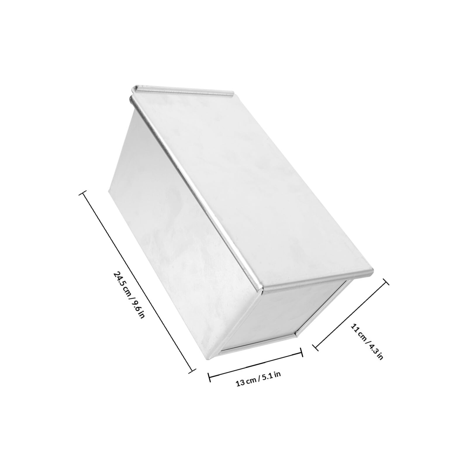 Aluminium Antihaft Brotform mit Deckel Metall Toast Kastenform Große Backform für Toastbrot und Laib Gleichmäßige Wärmeleitung für Familien und Bäckerei
