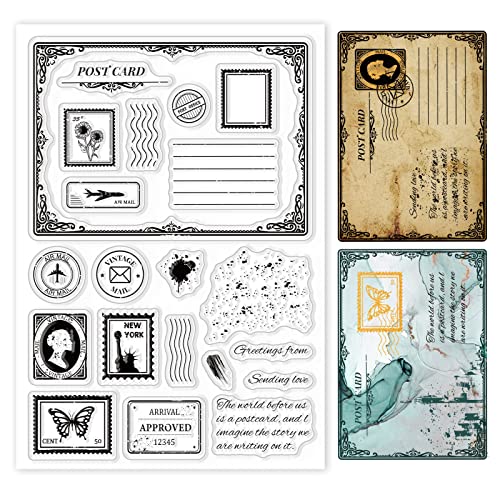 GLOBLELAND Stempel & Stanzformen Set - Tiermotive Für Karten & Scrapbooking