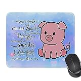 Cute Cartoon Animal Lover Gifts Mouse Pad for Women Men Cartoon Animation TV Movie Lover Gifts Birthday Halloween Christmas Graduation Gifts for Son Daughter Friends (Pig)