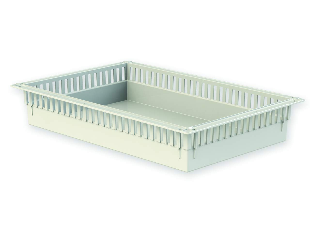 Gima - Modul-Ablage/Schublade aus ABS Kunststoff, Grau, vom offenen Typ, für ISO Wagen, Größen 600x400x100 mm.