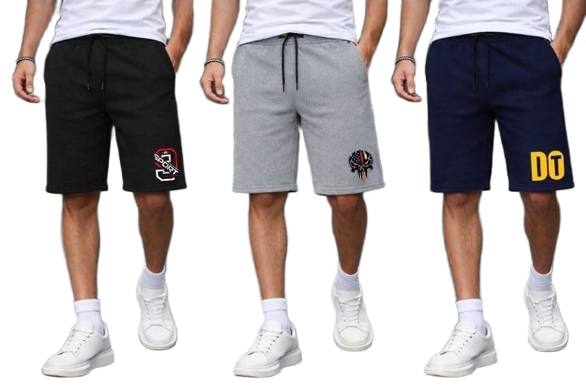 cross spirit Men Regular Fit Solid Casual Shorts(PRINTEDSHORTS_CTN PO3_3XL)_PT-picture-13