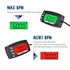 Runleader Digital Maintenance Tach/Hour Meter,Battery Replacement,Dual-Color Backlight for Motorcycle Small Gas Engine Outboard Motor Pressure Washers