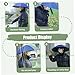 XJKLBYQ Fishing Umbrella Hat, 2Pcs Folding Adjustable Sun Rain Cap, Hands FreeUmbrellas, Anti-UV Waterproof Headwear for Fishing Gardening Golf Sunshade Outdoor