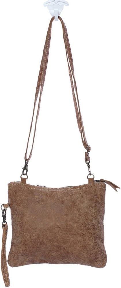 Myra Bag White & Brown Cowhide Shade Bag S-1171 - Image 4