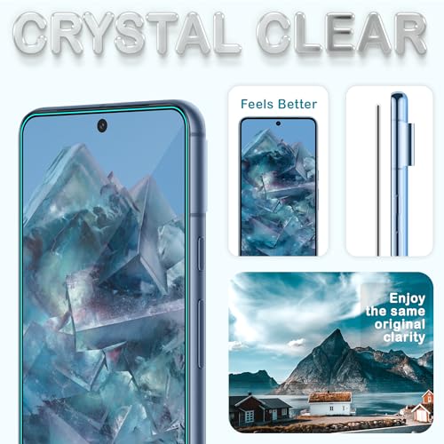Image of FIRST MART Premium Tempered Glass for Google Pixel 8 Pro 5G with Edge to Edge Coverage and Easy Installation Kit, Pack of 1