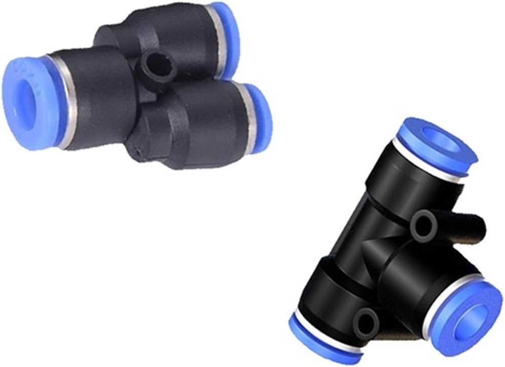 Pneumatic Components Connector Air and Water Fittings Quick Reducing Fittings 4mm 6mm 8mm 10mm 12mm Y Type 10Pcs(10pcs WPEG 10-6)