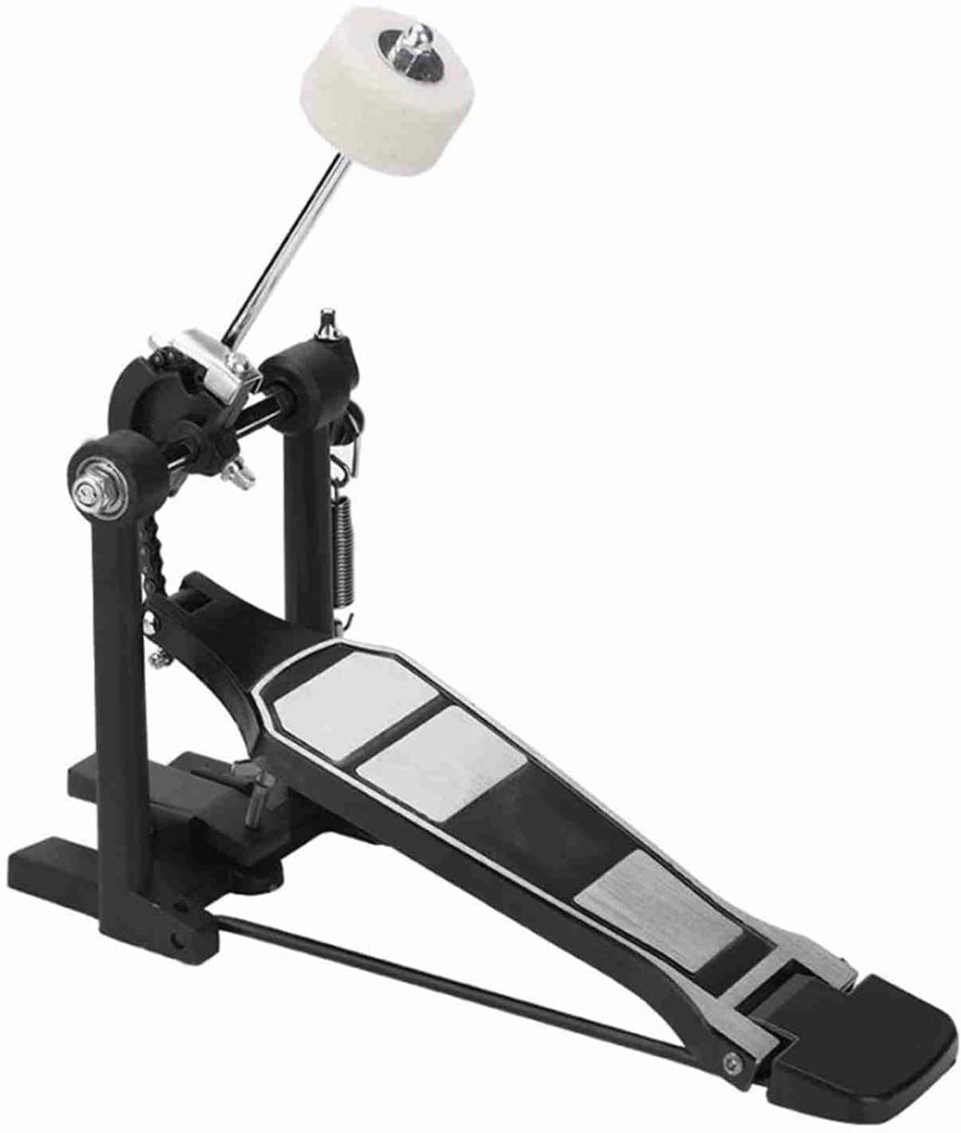 Double pédale de grosse caisse – Système d'entraînement à double chaîne pour une réponse fluide, cadre en métal renforcé pour plus de stabilité et de durabilité