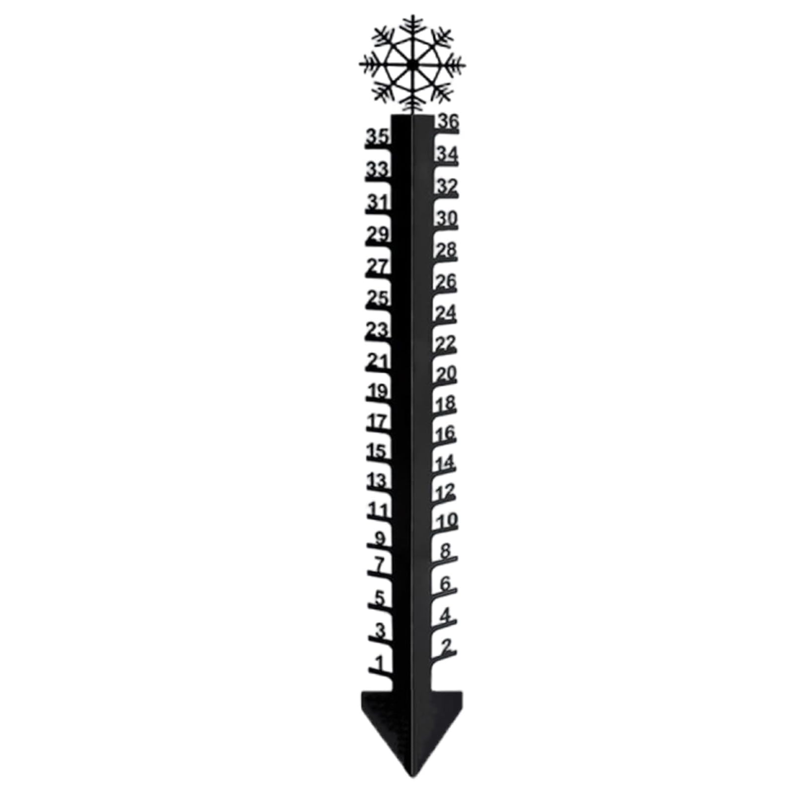 Gauge Garden Stakes Snow Ruler 36inch Snowfalls Gauge Winter Snow Measuring Stick Rain for Yard Outdoor Measuring Stick
