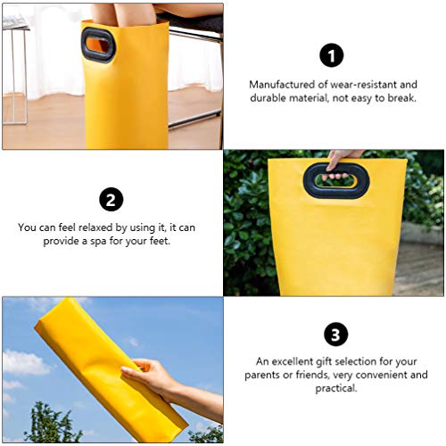 FAVOMOTO Spa de Pies Plegable Portátil Amarillo miniatura 6