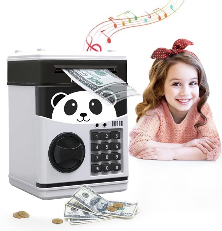 Amazon.co.jp: SKD 子供用貯金箱 電子貯金箱 金庫型 4桁暗証番号