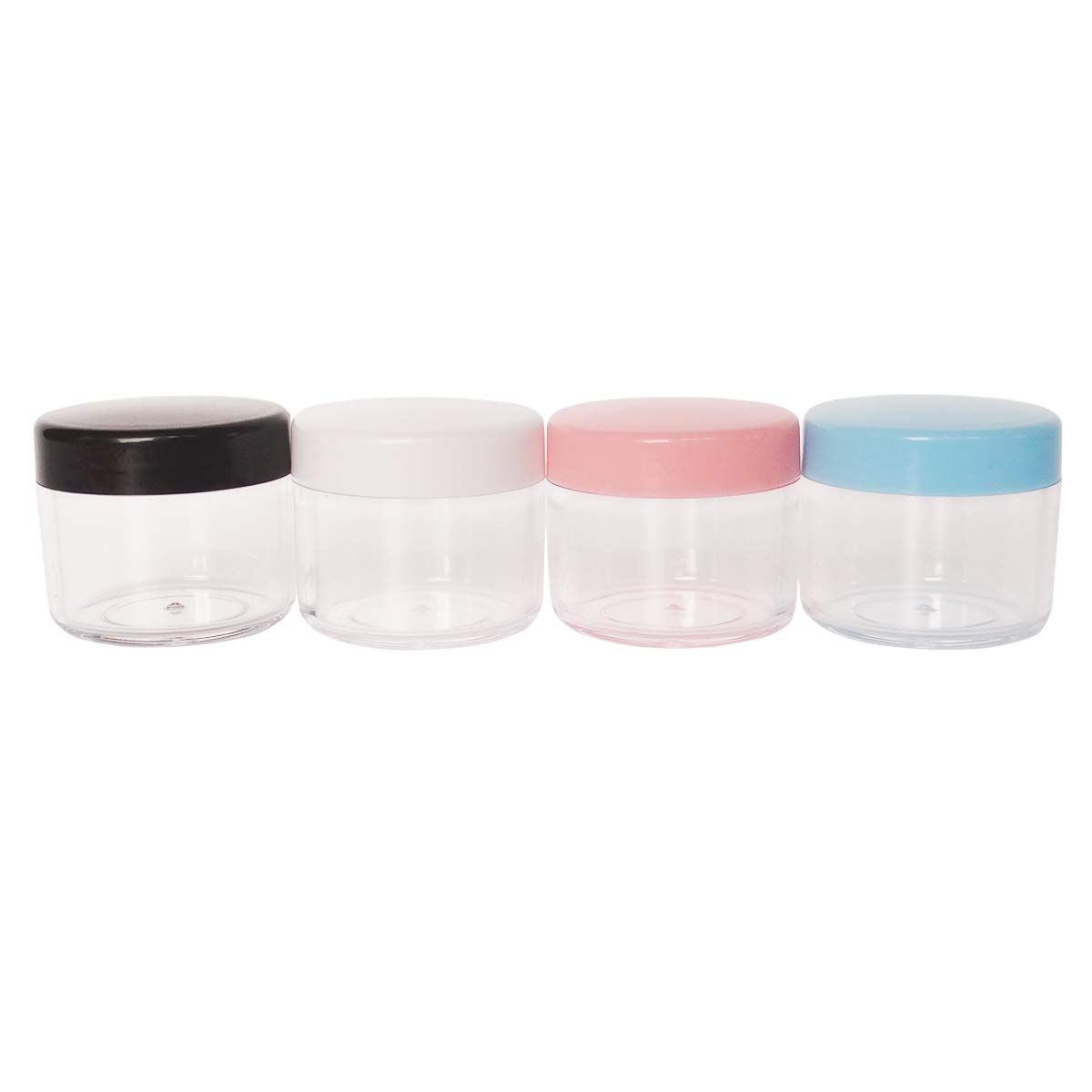 Wopanxye 12pcs 20 Gram 20ml Travel Sample Jars, Small Cosmetic Empty Container, Plastic Round Pot Screw-up Cap Lid - Image 4