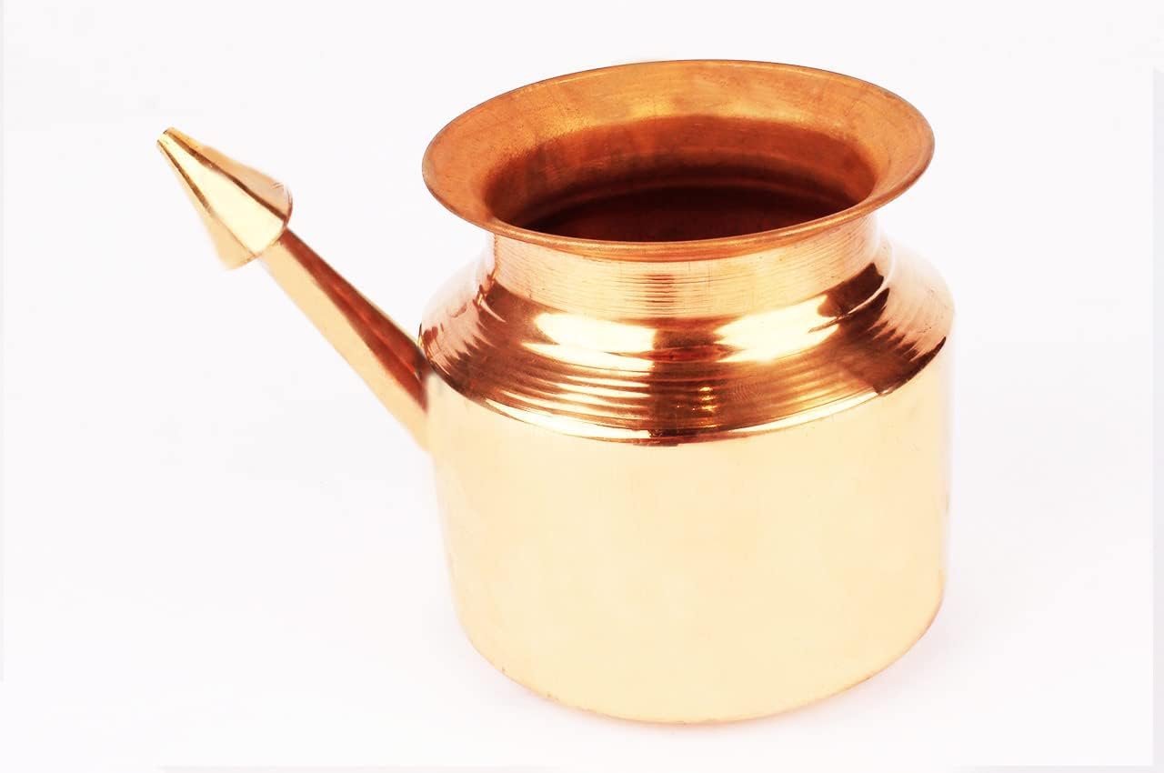 Ayurveda Copper Nose Pot – Yoga Lota for Sinus Irrigation-image-3