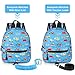 Accmor Toddler Backpack with Leash, Baby Backpacks with Anti Lost Wrist Link, Cute Mini Kids Backpack Leash Walking Harness for Travel, Small Excavator Backpack Tether for Boys Girls 1-3 (Light Blue)
