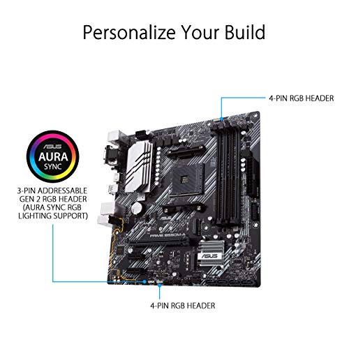 ASUS Prime B550M-A WiFi II AMD Micro ATX Motherboard with PCIe 4.0, WiFi 6, ECC Memory, HDMI 2.1, RGB Header - Image 5