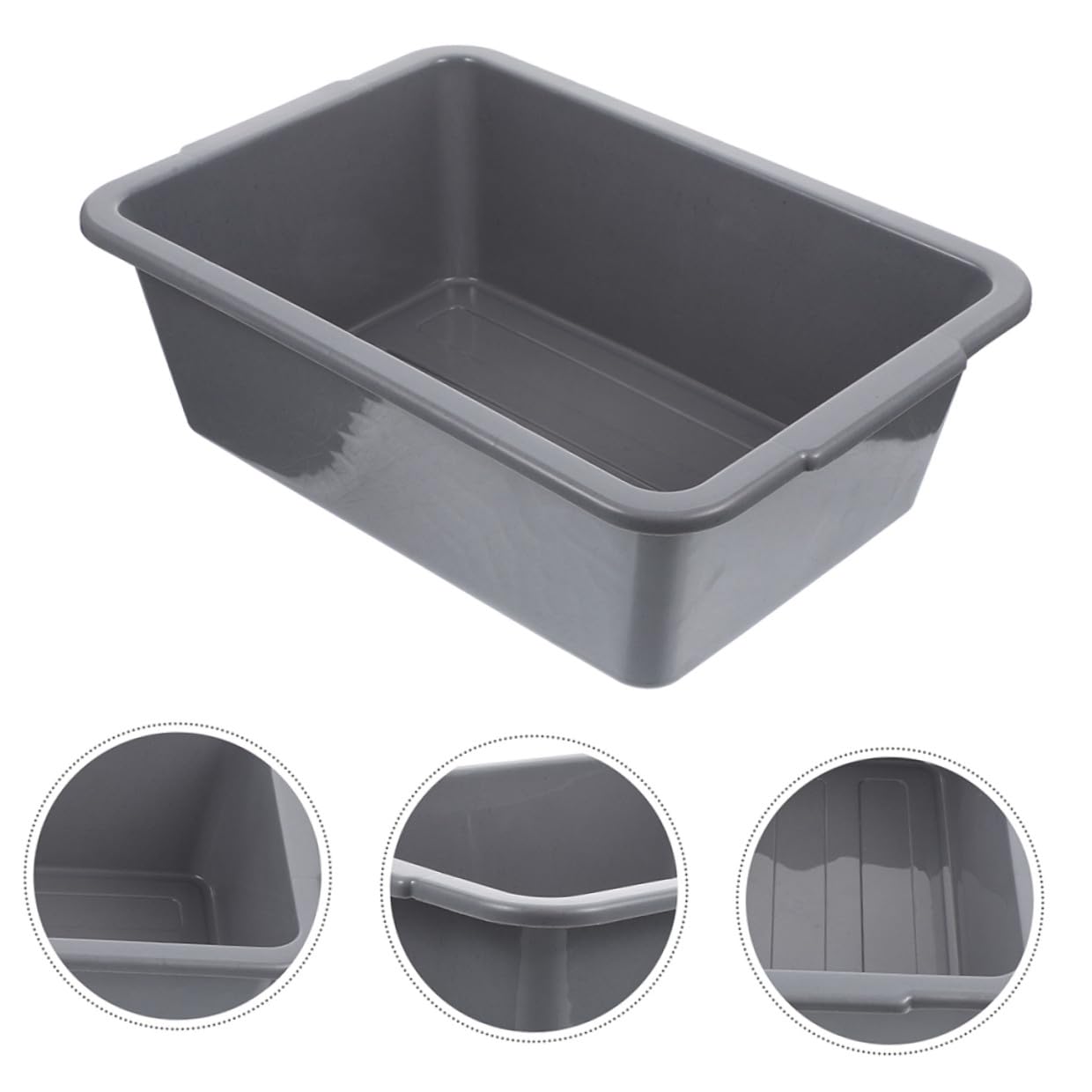 Gadpiparty Vasche Rettangolari per Classificazione Alimenti Set in Pp 2 Pezzi con Maniglia e Ammollo Piatti per per Ristoranti e Pizzerie