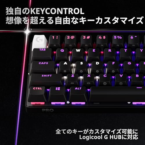 Logicool G G PRO X 60 LIGHTSPEED ワイヤレス ミニ ゲーミングキーボード G-PKB-60-001LNBK の商品画像 3