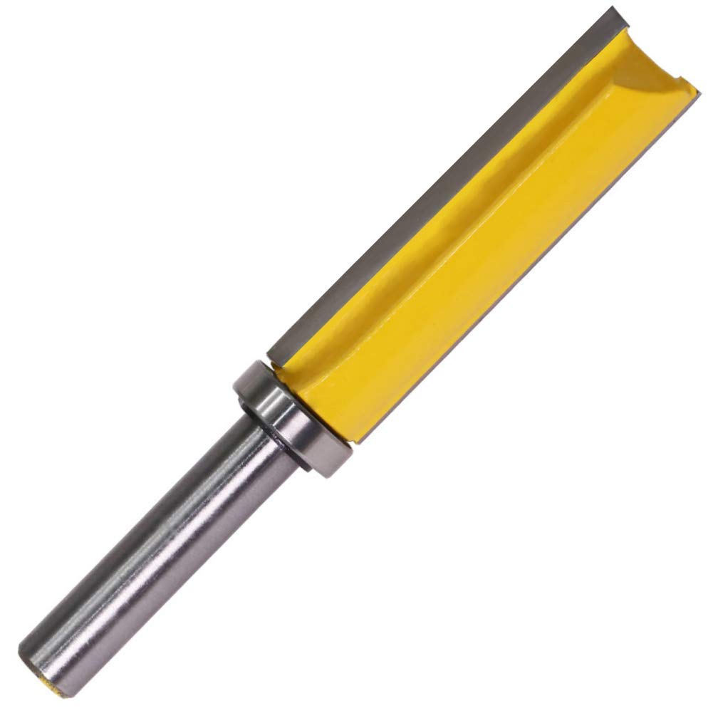 8mm Schaft Professional Bündigfräser Expert for Wood (Holz und Laminat, Ø 14 mm, Arbeitslänge 50.8 mm, Gesamtlänge 91 mm, Zubehör Handfräse)