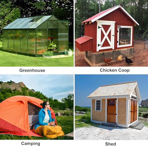 DELUMEE Solar Powered Fan, 8 Inch Install-Free with 25W Dual Solar Panels, Cloudy Days Working Solar Fan for Air Circulation and Cooling in Greenhouse, Chicken Coop, Pet House, Attic, 14ft Long Cable by DELUMEE - Image 6