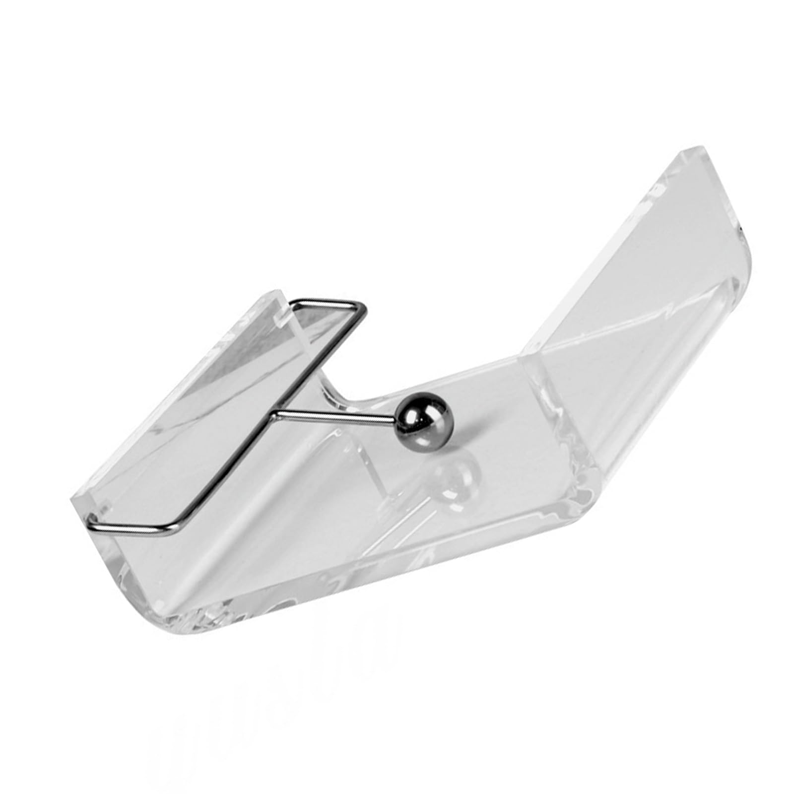 Moderno servilletero de mesa acrílico con base de acero inoxidable para el hogar, cocina, oficina, almacenamiento de toallas de papel