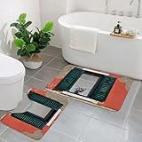 💎 【Toppa Antiscivolo】 Questo tappeti bagno 2 pezzi include una toppa antiscivolo per evitare scivolamenti, a differenza del supporto in gomma di altre marche che si consuma facilmente e si stacca dopo numerosi lavaggi. Non posizionare il tappetino su superfici umide. Assicurati che il pavimento sotto il tappeto sia asciutto in modo che il tappeto non diventi scivoloso.