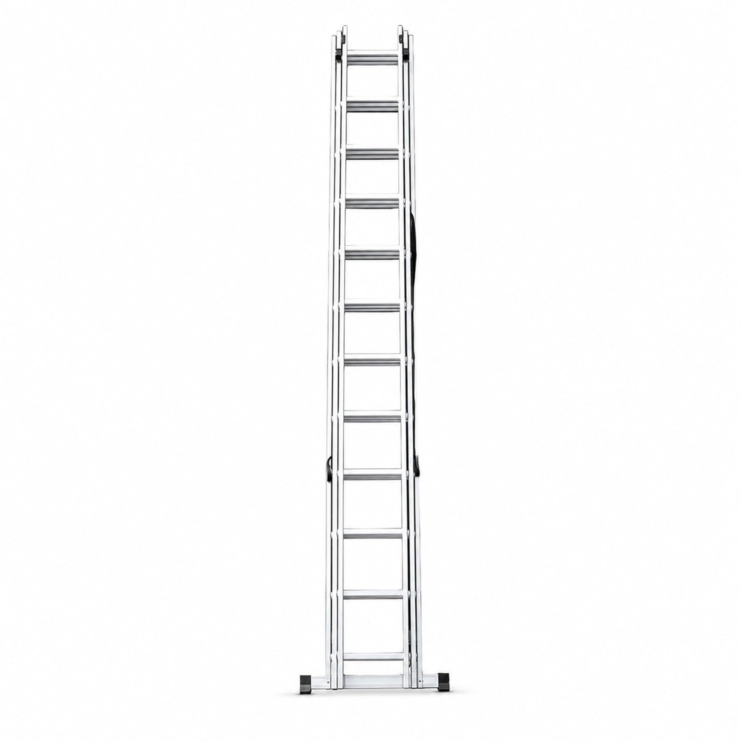 UP Echelle Transformable en Aluminium coulissante Extensible 3 Plans 12 marches