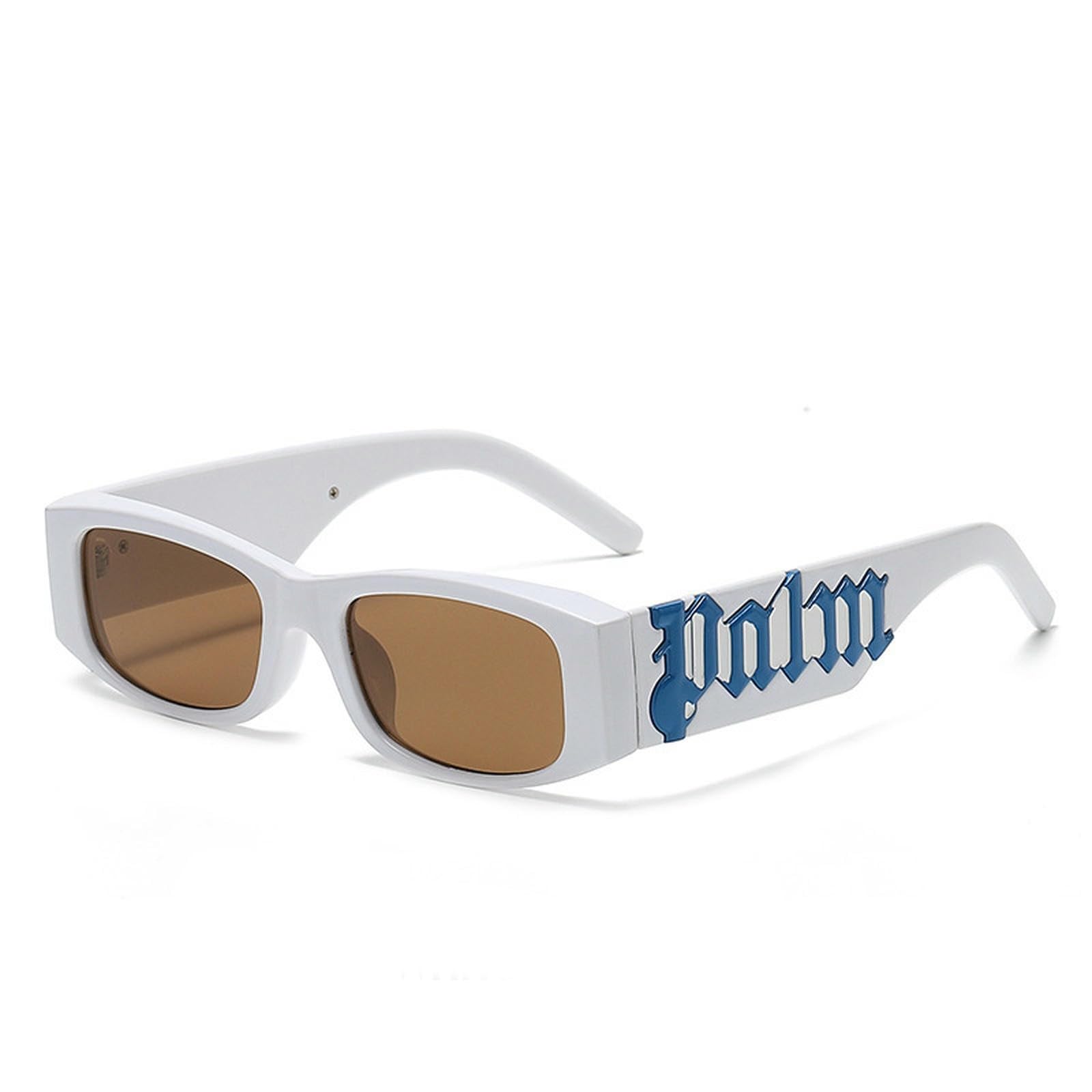 Rdybgbd Women's B Sunglasses Retro Narrow Rectangle For And Men Fashion Square Sunglasses