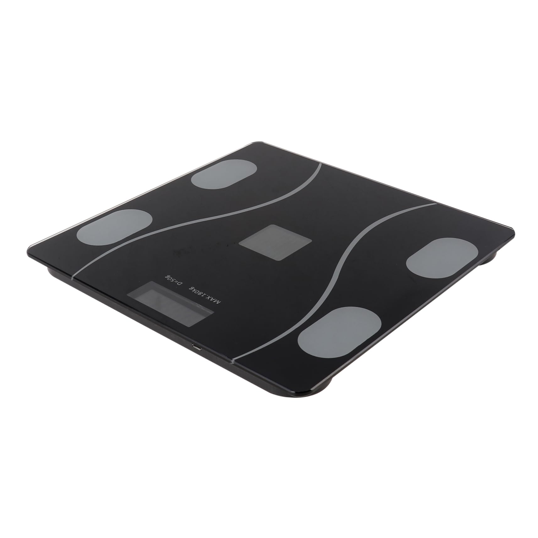 PACKOVE 1Pc USB Rechargeable Fat Scale Accurate Body Weight Measurement Device Tempered Home Scale for Health Management and Design