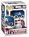 Funko Pop! Marvel: Christmas Holiday - Captain America Snowman, Thanos in Ugly Sweater, Groot with Xmas Lights and Rocket on Snowmobile - Set of 4 Vinyl Figures