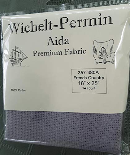 Wichelt Permin Premium AIDA Cross Stitch Fabric 14 Count French Country 18