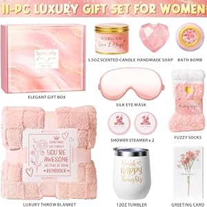 Birthday gifts for women self care gifts get well soon gifts basket for women rose relaxing spa gifts care package w luxury blanket mothers day gifts for mom her wife girlfriend friend sister  urban country home decor