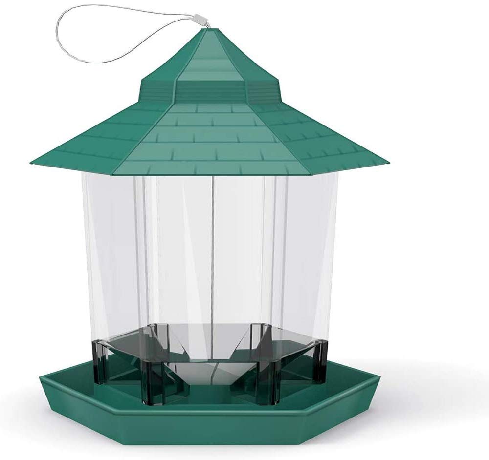 B&K Wild Bird Feeder, 2.7 lb Bird Seed Capacity, Perfect for Garden Decoration and Bird Watching
