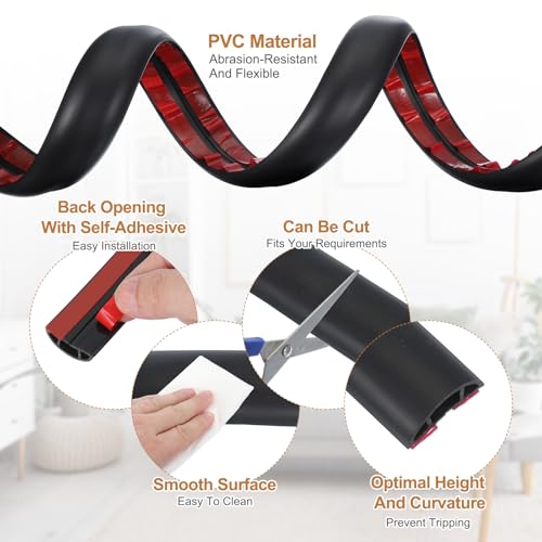 Couvre-fil de sol autoadhésif PATIKIL pour salons et expositions