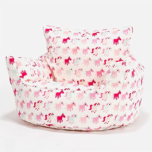 Lounge Pug, Fauteuil Enfant, Pouf Enfant, Imprimé Petit Poney