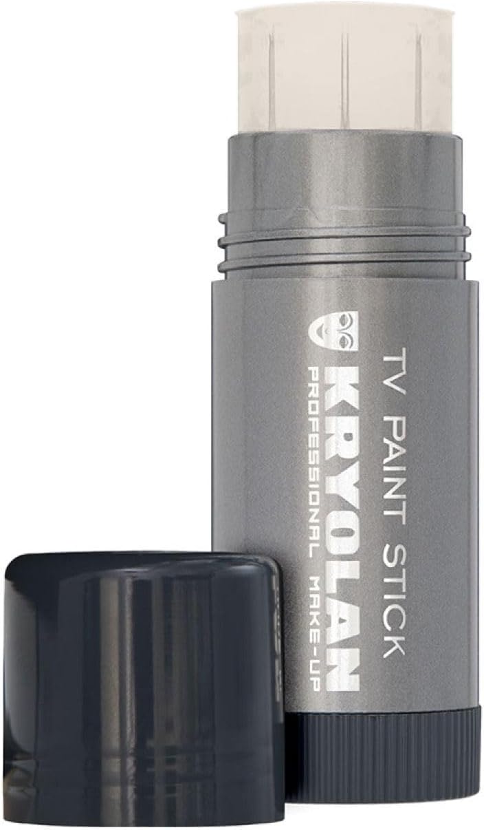 TV Paint Stick - 00 Matte Kryolan Makeup Stick - Foundation Makeup - Makeup for TV, Theater, Stage, Acting, Face and Body, Full Coverage Cream Concealer Foundation - Made in USA (25 g)
