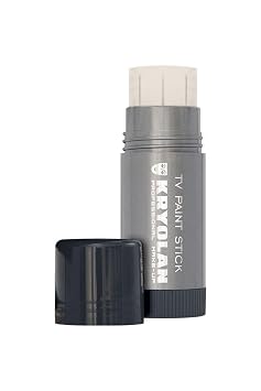 Kryolan TV Paint Stick - 00 Matte Kryolan Makeup Stick - Foundation Makeup - Makeup for TV, Theater, Stage, Acting, Face and Body, Full Coverage Cream Concealer Foundation - Made in USA 25 g