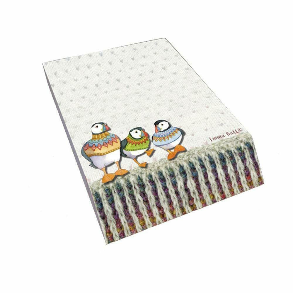 Woolly Puffins Slant Pad by Emma Ball