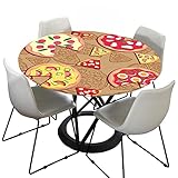 Fansu Redondo Mantel Antimanchas Impermeable,Diámetro 90cm)