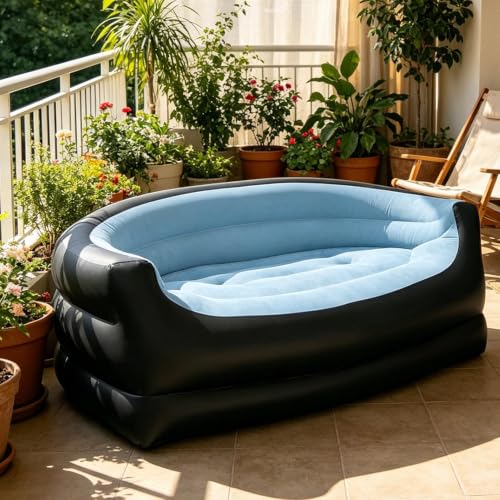 Sofá hinchable para camping interior hogar exterior jardín y viajes 4