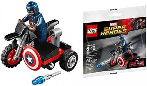 Lego Super Heroes Captain America's Motorcycle Set 30447 - New & Very Cool