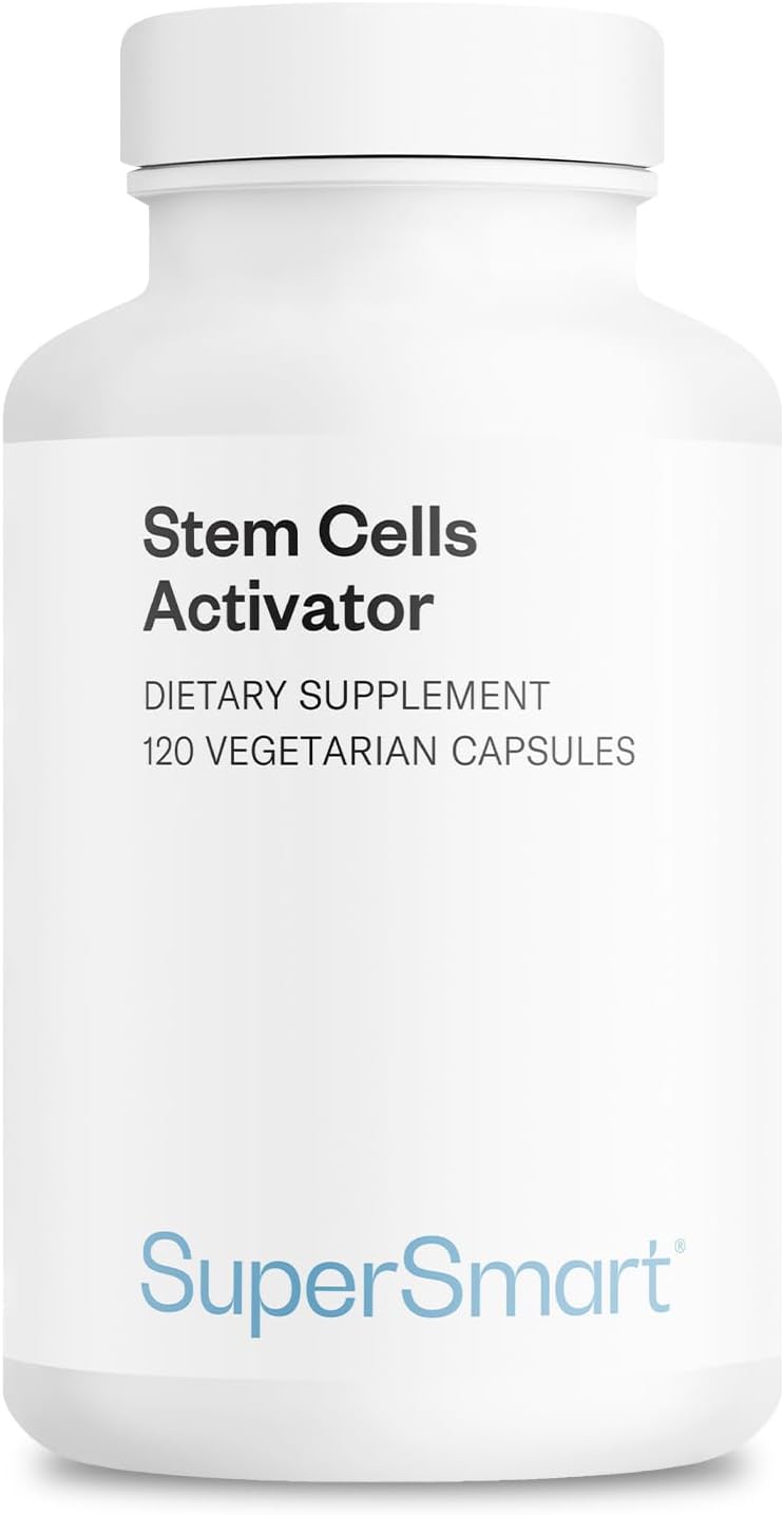 Supersmart - Stem Cells Activator (Advanced Formula) - with Astragaloside, Fuidocan - Natural Stem Cells Supplement | Non-GMO & Gluten Free - 120 Vegetarian Capsules