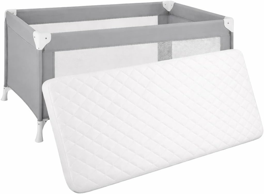 Baby Mattress Quilted Mattress for SnuzPod 3 in 1 Bedside Crib Fits Size 80cm Length, 36cm Width