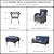 Belord 6 Piece Patio Conversation Sets - Wicker Patio Furniture Sets with Outdoor Swivel Rocker Chairs Outdoor Couch Perfect for Patio Deck Backyard, Brown Wicker Blue Cushion