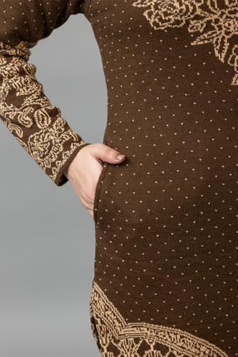 Image of ColorChakra Woolen Kurta Palazzo Set for Womens Winter wear Wool Kurti Sizes M to 4XL