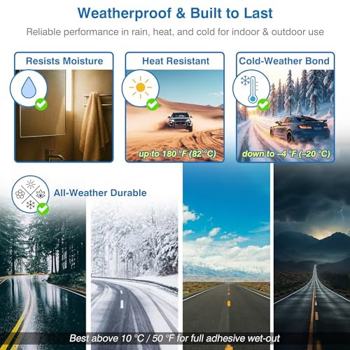 Double-Sided Removable Tape – 1" x 16.5 FT Heavy Duty PE Foam Mounting Tape with Adhesion Promoters – Wall-Safe Waterproof Damage-Free for Posters, Picture Hanging & Painted Walls - Image 6