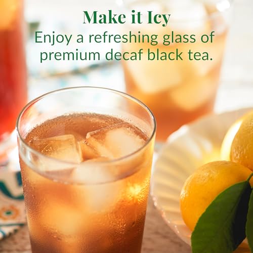 Image of The Republic of Tea Decaf Ginger Peach Black Tea, Tin of 50 Bags (Pack of 2)