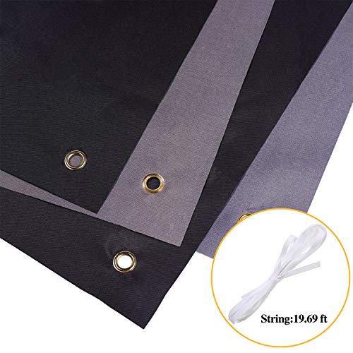 Image of Zonon Large Blank Banners And Signs Polyester Oxford Cloth Sublimation Banner To Decorate With Hanging Rope For Indoor Wall Outdoor Easy Hang Diy Signs For Business Office(Black,2 x 4 Feet)