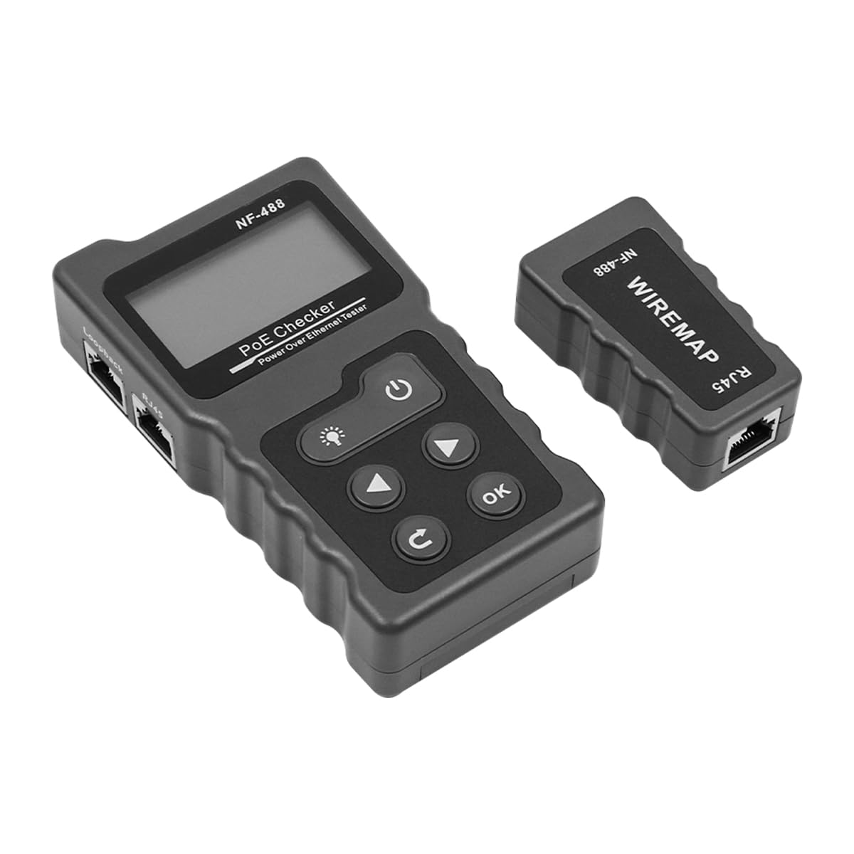 Testeur de réseau Testeur Ethernet Testeur Rj45 avec écran LCD pour l'identification Automatique du Test de Puissance de Boucle de Charge de Tension POE