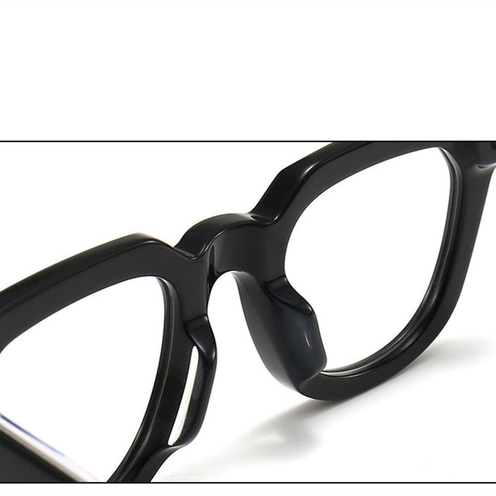 Occhiali da vista classici retrò con montatura irregolare, occhiali alla moda con rivetti, occhiali alla moda