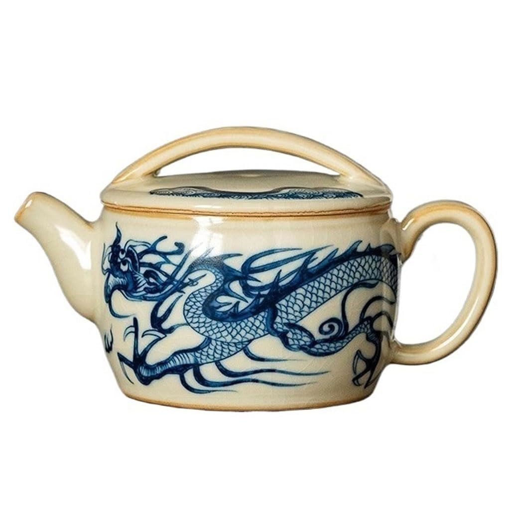 EBZFASO Ceramic Tea Pot Teapot, Chinese Ceramic Flower Teapot With Filter