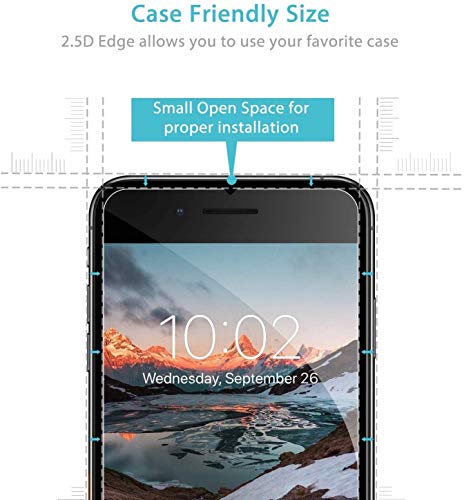 image for Syncwire Screen Protector for iPhone 8 Plus / 7 Plus [3-Pack], 9H Hard